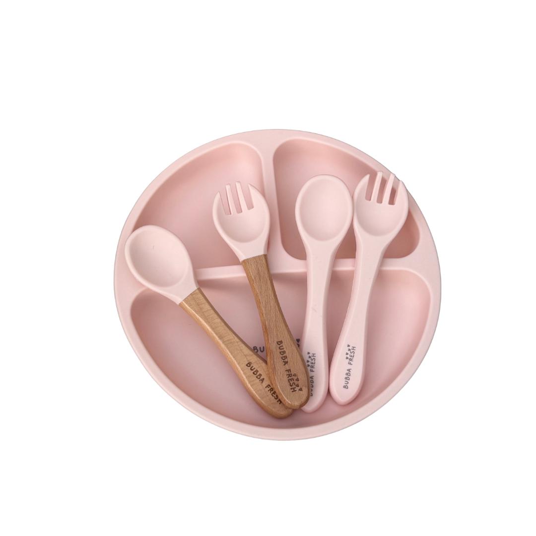 Bubba Fresh 8pc Silicone Mealtime Set