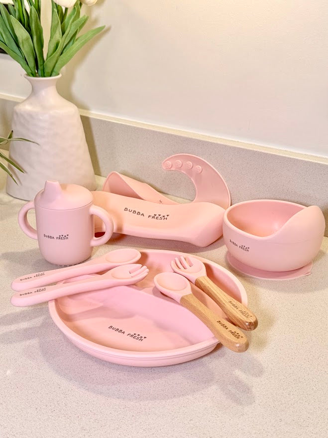 Bubba Fresh 8pc Silicone Mealtime Set