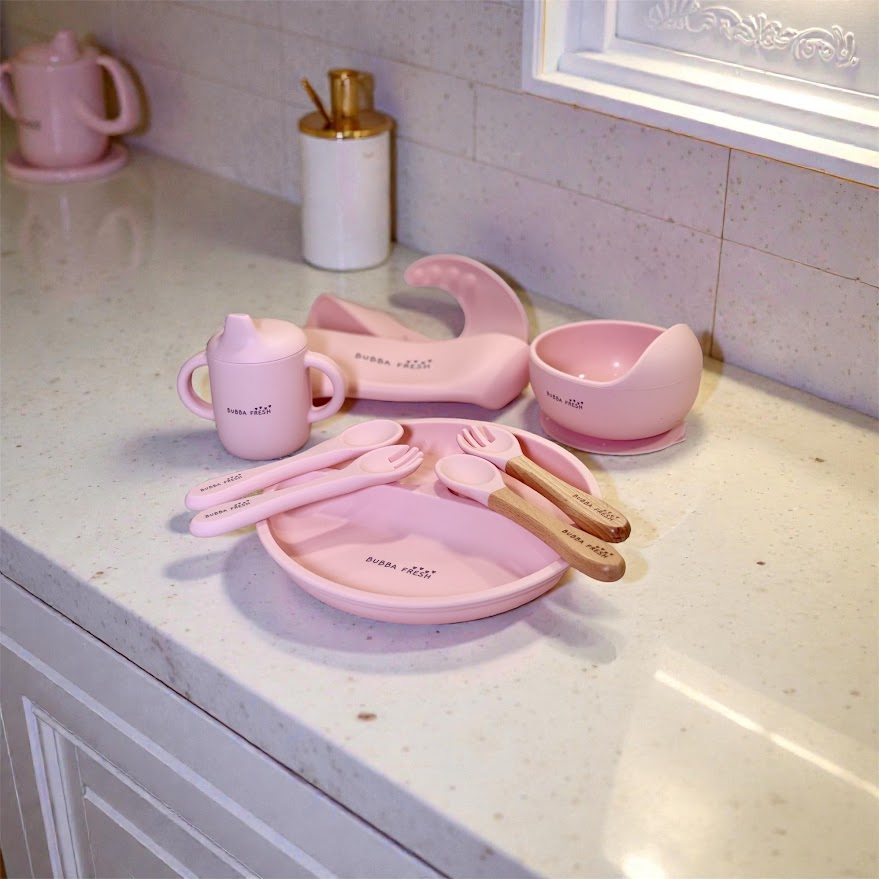 Bubba Fresh 8pc Silicone Mealtime Set