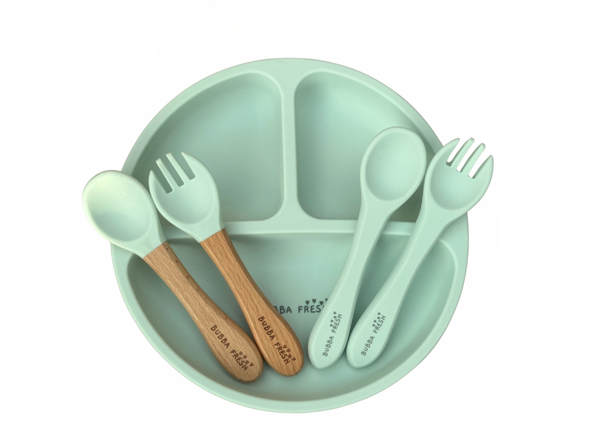 Bubba Fresh 8pc Silicone Mealtime Set